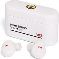 Soho Headset W1 met Powerbank, Touch, In-Ear, Draadloos, Wit
