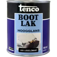 Tenco Lak Bootlak - Hoogglans - Ijsselzwart - 750ml