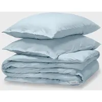 Yumeko Dekbedovertrek set Jersey Katoen 200x220 Blauw - Eco, Bio & Fairtrade