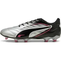 Puma Voetbalschoen 'King Pro' pink / zwart / zilver