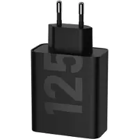 Motorola 125 W USB-oplader 1x USB-C Power Delivery 3.0, zwarte GaN Power Delivery, snellader
