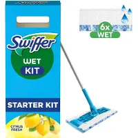 Swiffer 67420 Vloerreiniger Startset – Inclusief 6 Vochtige Vloerdoekje