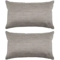Stof Textile sierkussen Bea - 2x - beige - 30 x 50 cm - bank kussens - zitkussens - binnen/buiten - polyester