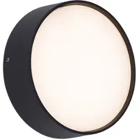 QAZQA Moderne buiten wandlamp zwart incl. LED IP65 - Dop