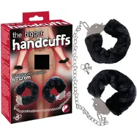 You2Toys - pluche handboeien met lange ketting - zwart