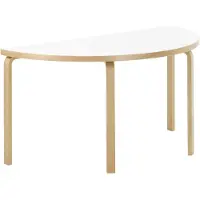 Artek Aalto 96 Tafel Half Rond Wit - Eettafels & bartafels Laminaat White - 28306482