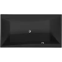 Sapho Rechthoekig Ligbad Quest 180x100x49 cm Mat Zwart