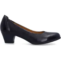 No Stress Zwarte leren pumps | Maat 37
