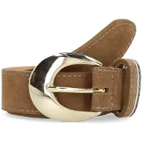 Manfield Taupe suède riem | Maat adult