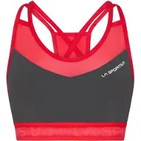 La Sportiva Wafaa Top Women, grijs/rood L 2023 Sport BH's