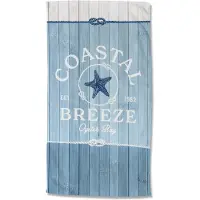 Good Morning Strandlaken Velours Breeze 100x180cm - blue