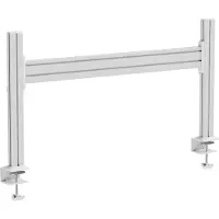InLine Slatwall bureausteun, aluminium paneel 1 m, incl. 2 steunen 0,43 m