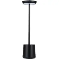 Luxus Europe - Tafellamp Touch Deluxe - Alexia Zwart - Draadloze LED Tafellamp Binnen - USB-C Oplaadbaar