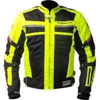 MUGENRACE A-Ttraversare-D Dames Zwart Neon Waterdichte Textieljas Maat S