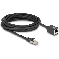 DeLOCK Network Extension Cable RJ45 plug to RJ45 jack Cat.6A S/FTP 5 m black