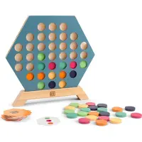 BS Toys Bordspel 3 bij Elkaar - Educatief Speelgoed - Vanaf 6 Jaar - 2 tot 4 Spelers - Cadeau kind