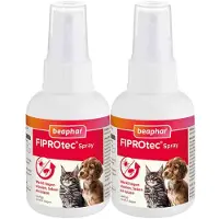 Beaphar 2x Fiprotec Anti Vlooien en Teken Spray Hond en Kat 100 ml