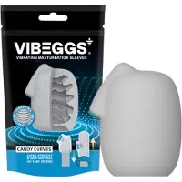 Vibeggs Candy Curves - vibrerend eitje‑masturbator (wit)
