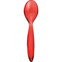 Gnali & Zani Eierlepeltje Rood - Set van 6 - Mooi bij het ontbijt of bij de brunch- Hoogwaardig materiaal - Italiaans product -