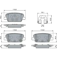 Bosch 0 986 460 153 Remblokken