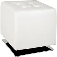 Haku Draaikruk met chromen onderstel | Wit | 90 kg draagvermogen