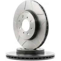Brembo Remschijf Max 09.5509.75, voorkant, sleuf, geventileerd, 1 Stuk