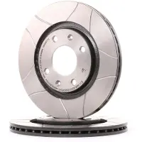 Brembo Remschijf Max 09.4987.76, voorkant, sleuf, geventileerd, 1 Stuk