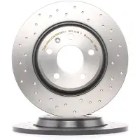 Brembo 09-16 Audi A4/A4 Quattro/10-14 A5/09-16 Q5 Rear Premium Xtra Cross Drilled UV Coated Rotor
