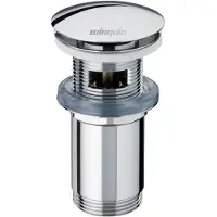 Wirquin Afvoerplug Lang 100-119mm Chroom
