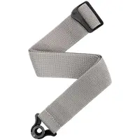 Daddario PWSAL405 Auto Lock Polypro Guitar Strap Silver