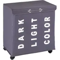 Wenko Wasmand Trivo 116 Liter Polyester Donkergrijs
