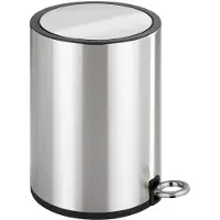 Wenko Pedaalemmer RVS glans 3 l ,easy close. Afvalbak,prullenbak