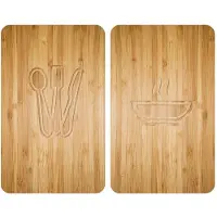 Wenko 2 fornuisafdekplaten (Lunch, houtlook)