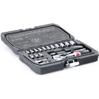 YATO Steeksleutelset - - YT-14491 - Set van 20 doppen - 1/4'' - Compatibel met voertuigen