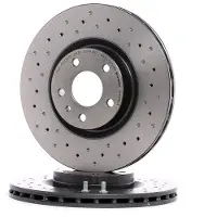Brembo Remschijf 0949392X voorkant, gelocht, geventileerd, geperforeerd, 1 Stuk
