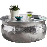 Wohnling Salontafel KARAM aluminium zilver 75 cm
