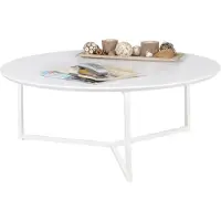 Wohnling Salontafel wit rond 80 cm