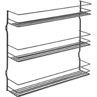 Metaltex pepito kruidenrek 3 etages 36x32x8 cm zwart