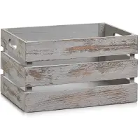 Zeller Present Houten kist Vintage Diepte: ca. 25 cm, Breedte: ca. 35 cm (1 stuk)