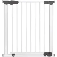 Reer I-gate automatisch sluitend klemhekje wit met extra brede doorgang