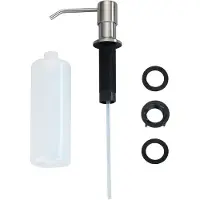 Wenko zeepdispenser set Monti 400 ml aluminium zilver