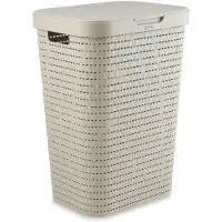 Rotho Wasbox Country 55L Cappuccino Beige Beige Kunststof Wasmand