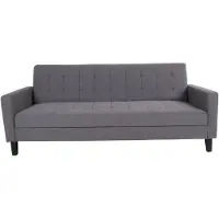 House Nordic 2.5-zitsslaapbank Milton | polyester grijs 85x81x204 cm slaapbanken | NADUVI