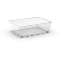 Kis C-Box Opbergbox – Met Deksel En Wielen - 27L - 55x38,5x16,5cm - Transparant
