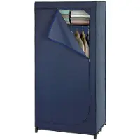 Wenko Stofkast Model Business Vouwkast met plank & kledingstang, metalen frame, afwasbaar