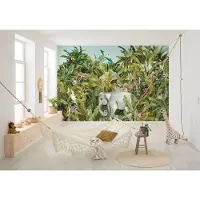 Overig Fotobehang Jungle Exped - Meerkleurig - 2,50m X 350cm