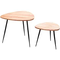 Wohnling Bijzettafelset acaciahout 60 cm
