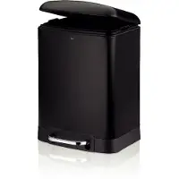 kela Afvalemmer, RVS, Zwart, 6 L - | Davino