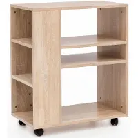 Wohnling Kantoorwagen WL5.695 Hout Eiken 60 x 75 x 35 cm
