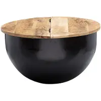 Wohnling Salontafel metaal zwart 60 cm